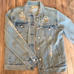 PACSUN DISTRESSED DENIM JACKET